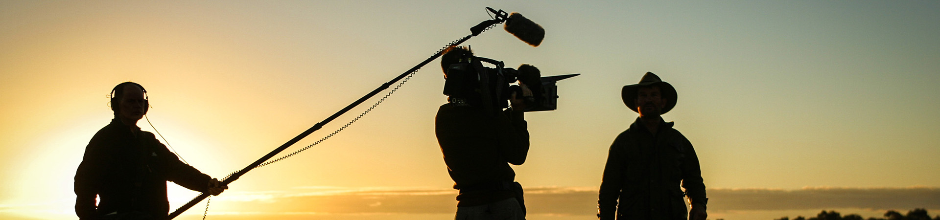 A crew pictured on a sustainable film production set